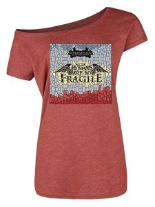 Nastrovje Potsdam Koszulka "Supernatural Fragile" w kolorze czerwonym rozmiar: L. Czerwone bluzki Nastrovje Potsdam, l, bez wzorów, bez kołnierzyka, bez ramiączek. Za 69,58 zł.