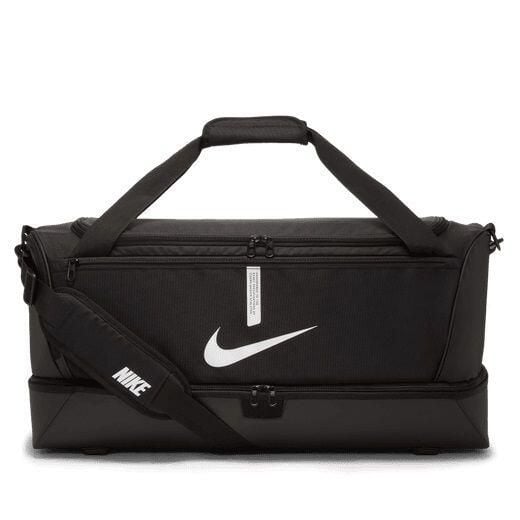 Torba sportowa unisex Nike Academy Team Bag pojemność 59 L. Czarne torby podróżne i sportowe Nike, bez wzorów, z materiału. Za 236,80 zł.