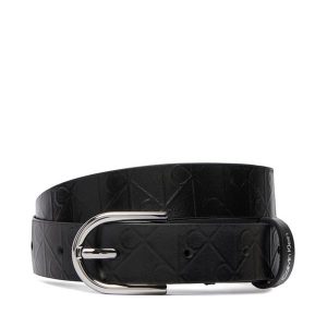 Pasek Damski Calvin Klein. Czarne paski Calvin Klein, bez wzorów. Za 249,99 zł.
