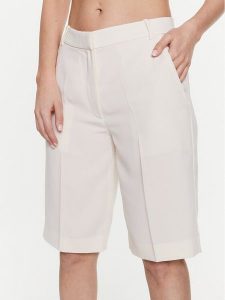 Calvin Klein Bermudy K20K205242 Écru Regular Fit. Szorty Calvin Klein, bez wzorów, z materiału. Za 639,99 zł.