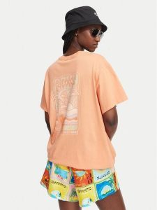 Roxy T-Shirt Enzyme Wash ERJZT05966 Pomarańczowy Oversize. Brązowe t-shirty Roxy, m, bez wzorów, z bawełny, bez kołnierzyka, bez ramiączek. Za 179,99 zł.