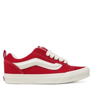 Tenisówki Vans. Czerwone trampki Vans, bez wzorów, bez zapięcia. Za 219,99 zł.