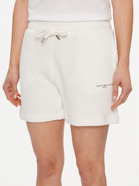 Tommy Hilfiger Szorty sportowe 1985 WW0WW38348 Écru. Spodenki sportowe TOMMY HILFIGER, s, bez wzorów, z bawełny. Za 299,99 zł.