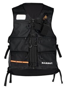 Mammut Kamizelka funkcyjna w kolorze czarnym rozmiar: L. Czarne kamizelki Mammut, l, bez wzorów, bez kołnierzyka, bez ramiączek, bez kaptura. Za 224,95 zł.