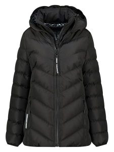 Geographical Norway Kurtka pikowana "Brace" w kolorze czarnym rozmiar: M. Czarne kurtki Geographical Norway, m, bez wzorów, bez kaptura. Za 271,03 zł.