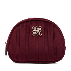 Kosmetyczka Nine West. Czerwone kosmetyczki Nine West, bez wzorów, z materiału. Za 59,99 zł.