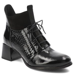 Czarne Botki Armodo Eleganckie Obuwie Damskie Na Obcasie. Czarne botki Armodo, na jesień, bez wzorów, z materiału, przed kolano, bez obcasa, na obcasie, bez zapięcia. Za 349,00 zł.