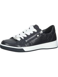 Ara Shoes Skórzane sneakersy w kolorze granatowym rozmiar: 38. Niebieskie trampki Ara Shoes, bez wzorów, z materiału, bez zapięcia. Za 241,56 zł.