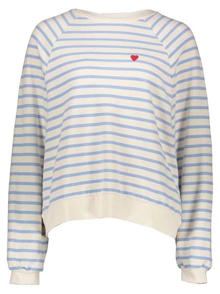Pieces Bluza w kolorze kremowo-błękitnym rozmiar: XS. Brązowe bluzy Pieces, xs, bez wzorów, z bawełny, bez kaptura. Za 79,03 zł.