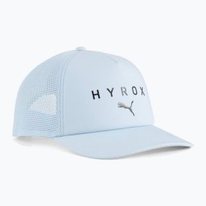 Czapka z daszkiem PUMA Hyrox Trucker. Szare czapki Puma, bez wzorów, sportowe. Za 99,99 zł.
