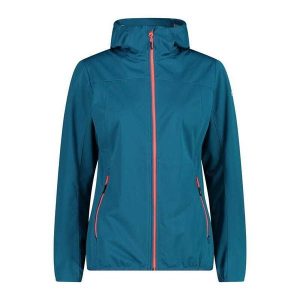 Kurtka przeciwdeszczowa damska z kapturem CMP. Czerwone kurtki CMP, xs, bez wzorów, z kapturem. W wyprzedaży za 349,99 zł.