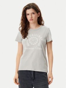 Gap T-Shirt 723653-08 Beżowy Regular Fit. Brązowe t-shirty GAP, l, bez wzorów, z bawełny, bez kołnierzyka, bez ramiączek. Za 79,99 zł.