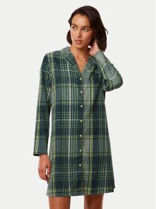 Triumph Koszula nocna Boyfriend NDW X Checks 10216520 Zielony. Zielone koszule nocne Triumph, bez wzorów, z bawełny, bez ramiączek. Za 159,99 zł.