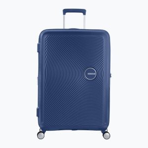 Walizka podróżna American Tourister Soundbox 1. Niebieskie walizki AMERICAN TOURISTER, bez wzorów. Za 709,99 zł.