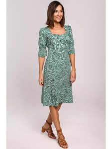 Stylove Sukienka w kolorze zielonym rozmiar: S. Zielone sukienki Stylove, s, bez wzorów, bez kołnierzyka, bez ramiączek, midi. Za 149,66 zł.