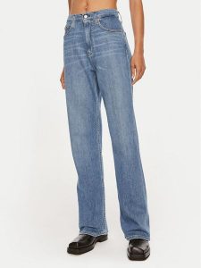 Calvin Klein Jeans Jeansy Authentic J20J223892 Niebieski Bootcut Fit. Niebieskie jeansy Calvin Klein Jeans, bez wzorów, z bawełny. Za 279,99 zł.