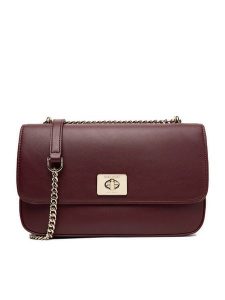 Nine West Torebka CEO-TENNESSEE-I-LDA8206 Bordowy. Czerwone torebki klasyczne Nine West, bez wzorów, z materiału, bez dodatków. Za 249,99 zł.