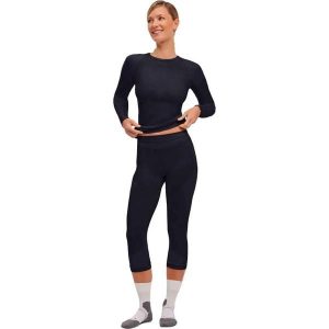 Damskie legginsy 3/4 Falke Warm. Czarne legginsy Falke, bez wzorów. Za 235,65 zł.