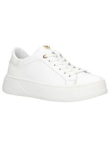 Wojas Skórzane sneakersy w kolorze białym rozmiar: 41. Białe trampki Wojas, bez wzorów, ze skóry, bez zapięcia. Za 329,42 zł.