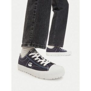 Trampki G-Star. Niebieskie trampki G-Star, bez wzorów, bez zapięcia. Za 179,99 zł.