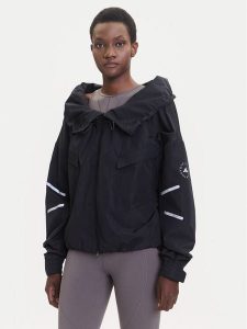 Adidas by Stella McCartney Kurtka przejściowa Item Track JV7031 Czarny Loose Fit. Czarne kurtki adidas by Stella McCartney, l, bez wzorów, z syntetyku, bez kaptura. Za 519,99 zł.