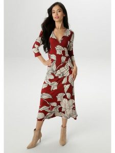 Aniston Sukienka w kolorze brązowo-kremowym rozmiar: 42. Brązowe sukienki Aniston, bez wzorów, bez kołnierzyka, bez ramiączek, midi. Za 83,03 zł.