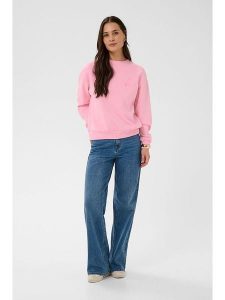 Kaffe Bluza w kolorze jasnoróżowym rozmiar: XL. Różowe bluzy Kaffe, xl, bez wzorów, bez kaptura. Za 173,99 zł.