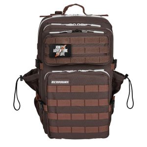 Plecak kabinowy wodoodporny V1 Coffee 45L. Brązowe plecaki ELITEX TRAINING. Za 252,99 zł.