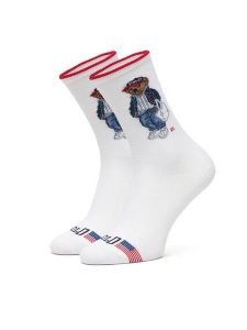 Polo Ralph Lauren Skarpety długie 455P10250001 Biały. Białe skarpetki Polo Ralph Lauren, bez wzorów, z bawełny. Za 109,99 zł.