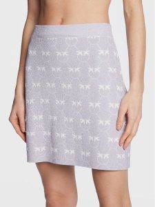 Pinko Spódnica mini Galeotto 100216 A0IT Fioletowy Slim Fit. Fioletowe spódnice Pinko, l, bez wzorów, z wiskozy, mini. Za 479,99 zł.