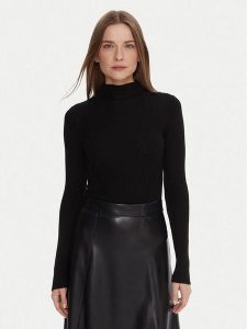 TWINSET Sweter 252TT3111 Czarny Slim Fit. Czarne swetry klasyczne Twinset, m, z wełny, bez kołnierzyka. Za 519,99 zł.