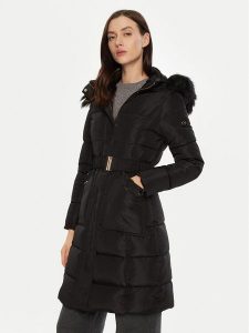 Artigli Płaszcz zimowy ACPM000300 Czarny Regular Fit. Czarne kurtki Artigli, na zimę, bez wzorów, z syntetyku, bez kaptura. Za 519,99 zł.