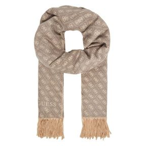 Szalik Guess. Brązowe szaliki Guess, z aplikacjami. Za 239,99 zł.