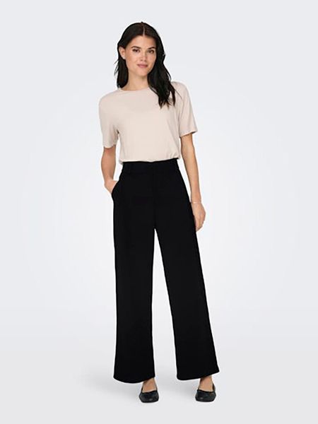 JDY Spodnie w kolorze czarnym rozmiar: M/L30. Czarne spodnie z wysokim stanem JDY, bez wzorów, z materiału, z podwyższonym stanem. Za 82,83 zł.