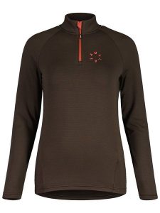 Maloja Bluza polarowa "NaspaeM" w kolorze brązowym rozmiar: M. Brązowe bluzy Maloja, m, bez wzorów, z polaru, bez kaptura. Za 202,03 zł.