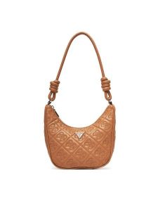 Guess Torebka Adelasia HWQL96 58180 Brązowy. Brązowe torebki klasyczne Guess, z aplikacjami, ze skóry, bez dodatków. Za 399,99 zł.