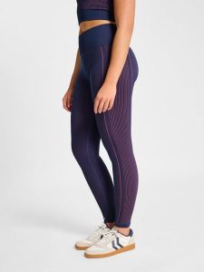 Damskie legginsy Hummel. Niebieskie legginsy Hummel, bez wzorów, z materiału. Za 184,00 zł.