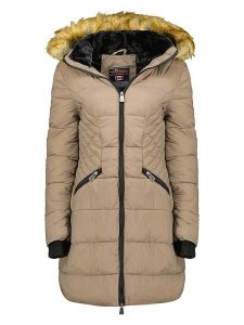 ANAPURNA Parka "Bolmen" w kolorze szarobrązowym rozmiar: M. Brązowe płaszcze ANAPURNA, m, bez wzorów, bez kaptura. Za 292,89 zł.