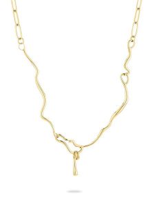 Liebeskind Naszyjnik z elementem ozdobnym - dł. 45 cm rozmiar: onesize. Żółte naszyjniki Liebeskind, ze stali. Za 269,75 zł.