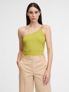 Orsay Top w kolorze limonkowym rozmiar: M. Zielone topy Orsay, m, bez wzorów, bez kołnierzyka, bez ramiączek. Za 42,95 zł.