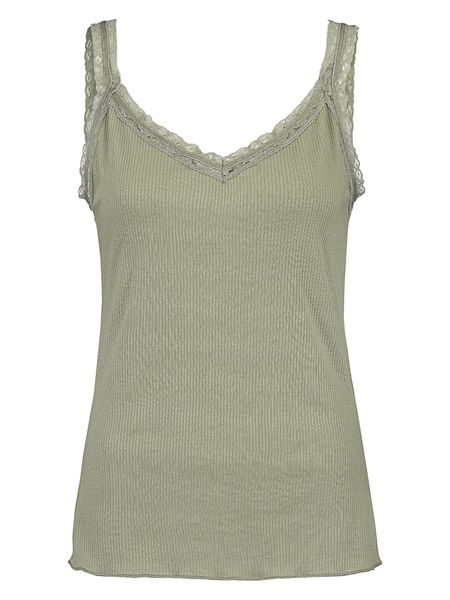 Fresh Made Top w kolorze oliwkowym rozmiar: XL. Zielone topy Fresh Made, xl, bez wzorów, z koronki, bez kołnierzyka, bez ramiączek. Za 28,78 zł.