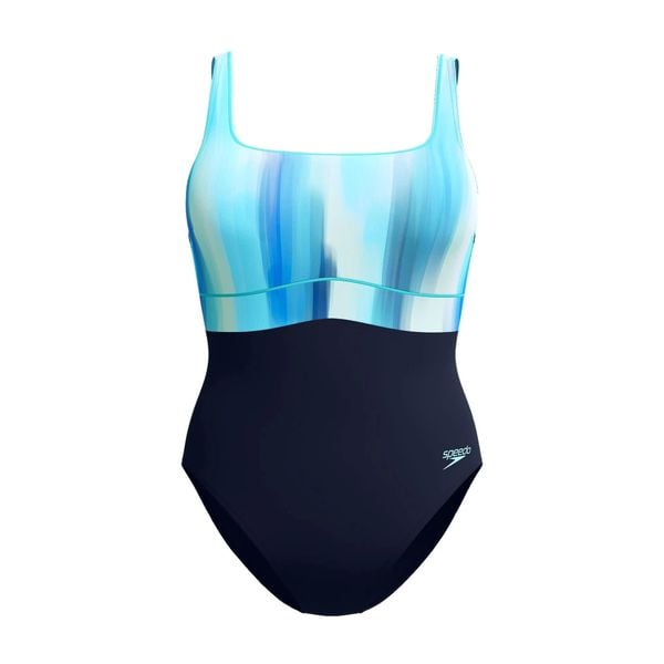 Damski kostium kąpielowy 1-częściowy Speedo Eco New Contour Eclipse Pr. Niebieskie stroje jednoczęściowe Speedo, bez wzorów. Za 254,00 zł.