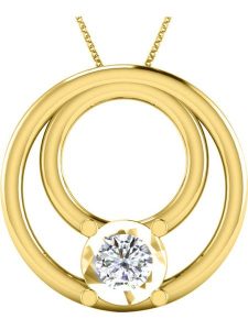 Vittoria Jewels Złota zawieszka z diamentem rozmiar: onesize. Żółte zawieszki Vittoria Jewels, z diamentem, srebrne. Za 382,99 zł.
