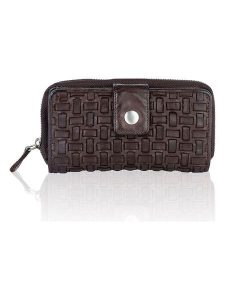 Bellicci Skórzany portfel w kolorze brązowym - 18 x 9,5 x 3,5 cm rozmiar: onesize. Brązowe portfele Bellicci, bez wzorów, z materiału. Za 113,99 zł.