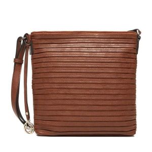 Torebka Lasocki. Brązowe torebki klasyczne Lasocki, bez wzorów, bez dodatków. Za 179,99 zł.