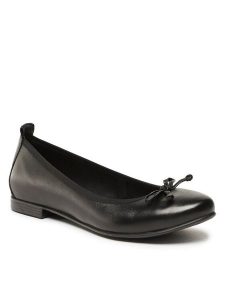 Lasocki Baleriny RST-ERICA-29 Czarny. Czarne balerinki Lasocki, bez wzorów, ze skóry, bez obcasa, bez zapięcia. Za 169,99 zł.