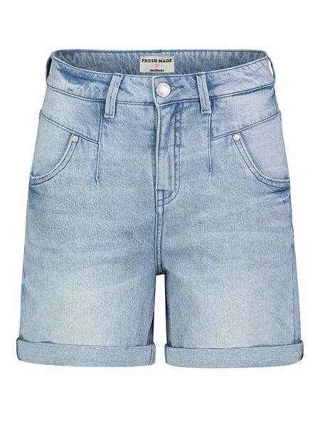 Fresh Made Bermudy dżinsowe w kolorze błękitnym rozmiar: S. Niebieskie szorty Fresh Made, z aplikacjami, ze skóry. Za 104,89 zł.