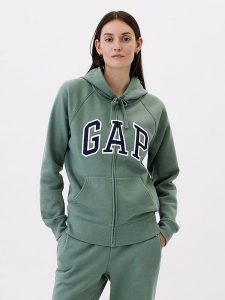 GAP Bluza w kolorze zielonym rozmiar: M. Zielone bluzy GAP, m, bez wzorów, bez kaptura. Za 124,11 zł.