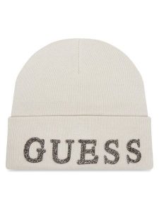 Guess Czapka AW5398 POL01 Écru. Czapki Guess, z aplikacjami, z wiskozy. Za 109,99 zł.