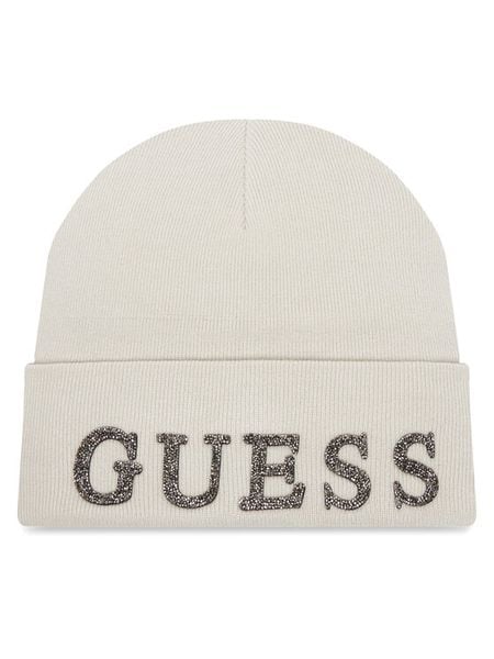 Guess Czapka AW5398 POL01 Écru. Czapki Guess, z aplikacjami, z wiskozy. Za 109,99 zł.